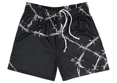 Pre-owned Bravest Studios Men's  Steel Spiral Wire Shorts In Black