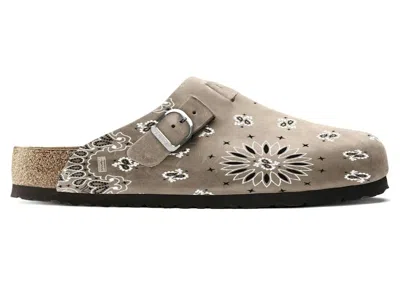 Pre-owned Bravest Studios Men's  Suede Paisley Clogs Sneakers In Camel