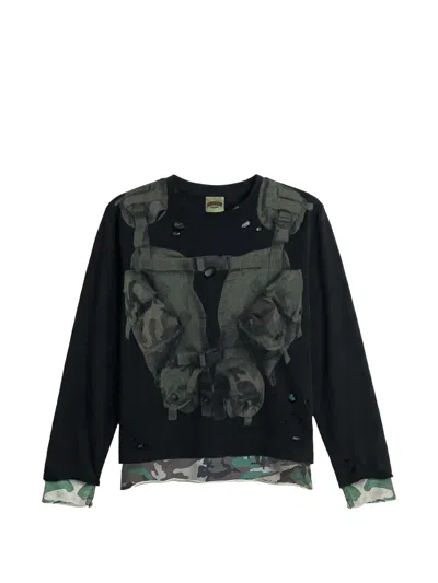 Bravest Studios Milspec Double Layer Longsleeve T-shirt In Black