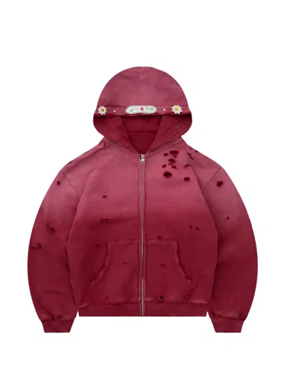Bravest Studios Sapphire Zip Up Hoodie In 레드