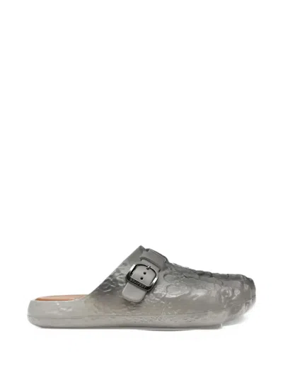 Bravest Studios X Kid Cudi Moon Buckle-strap Mules In Gray