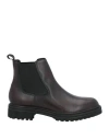 Brawn's Man Ankle Boots Burgundy Size 9 Leather In Red