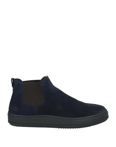 Brawn's Man Ankle Boots Midnight Blue Size 12 Leather