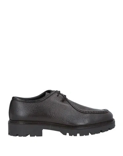 Brawn's Man Lace-up Shoes Dark Brown Size 7 Leather