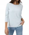 Brax Bonnie Sweatshirt In Glacier Light Blue In Gray