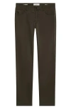 Brax Cadiz Marathon Cotton Stretch Twill Straight Leg Pants In Brown