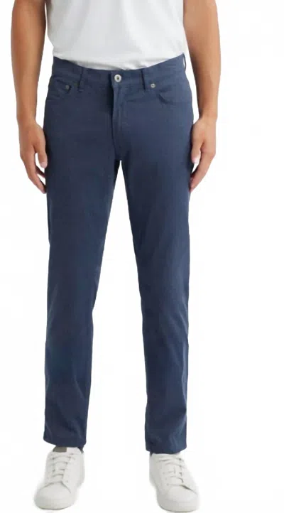 Brax Chuck Fusion Flex Modern Fit Five-pocket Pants In Monochrome In Blue