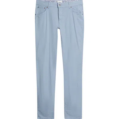 Brax Chuck Modern Fit Linen Blend Five-pocket Pants In Blue