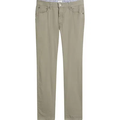 Brax Chuck Modern Fit Linen Blend Five-pocket Pants In Gray