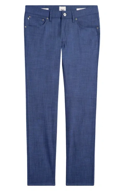 Brax Chuck Stretch Chambray 5-pocket Pants In Navy