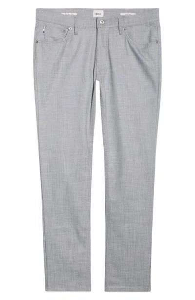 Brax Chuck Stretch Chambray 5-pocket Pants In Silver