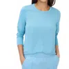 Brax Clara Top In Glacier Light Blue In Blue