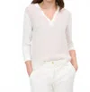 Brax Clarissa Blouse In Offwhite In White