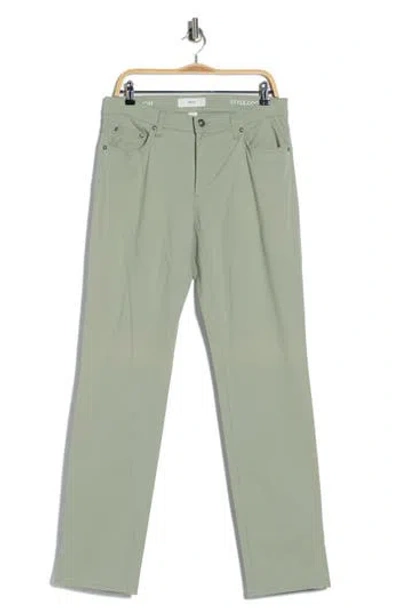 Brax Cooper Fancy Stretch Cotton Twill Pants In Green