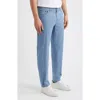 Brax Cooper Fusion Flex Microprint Regular Fit Straight Leg Pants In Blue
