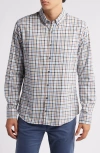 Brax Daniel Check Flannel Button-down Shirt In 22-dark Navy