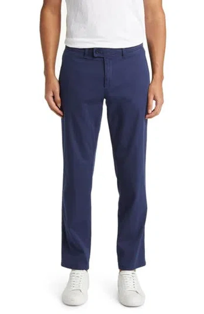 Brax Evans Regular Fit Flat Front Chino Pants In Blue