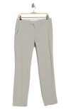 Brax Evans Regular Fit Flat Front Chino Pants In Silver