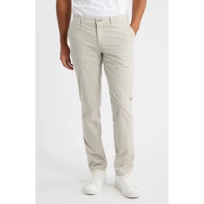 Brax Fabio Flat Front Stretch Corduroy Pants In White