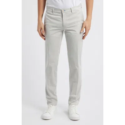 Brax Fabio Micropattern Flat Front Cotton Blend Pants In Sand