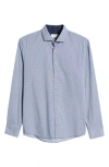 Brax Harold Hi Flex Cotton Button-up Shirt In Dark Navy