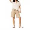 Brax Mel B Bermuda Shorts In Beige In Neutral