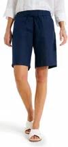 Brax Mel B Bermuda Shorts In Navy In Blue