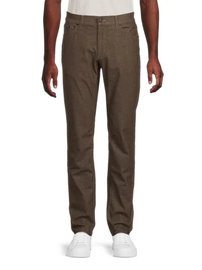 Brax Men's Cooper Fancy Flannel Jeans In Espresso