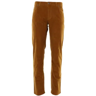 Brax Men's Cooper Regular Fit Evolution Cord Structure In Curry In Brown