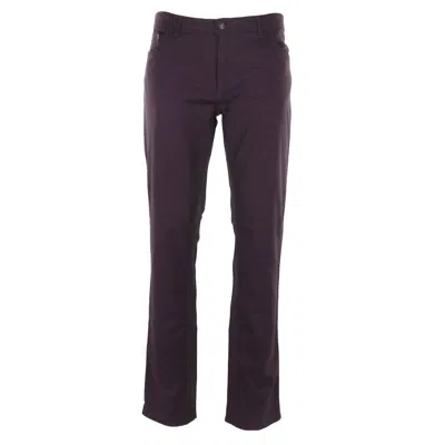 Brax Men's Cooper Regular Fit Wool-look Five Pocket In Merlot In Purple
