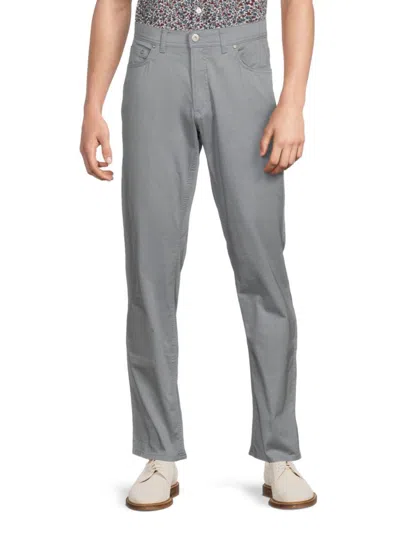 Brax Men's Cooper U Diagonal Striped Stretch Cotton Pants In Sky Blue