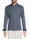 Brax Men's Daniel Jp Print Shirt In Blue Multi