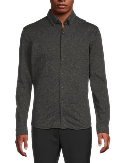 Brax Men's Daniel Ju Textured Long Sleeve Shirt In Blue