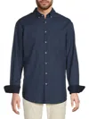 Brax Men's Daniel Pattern Shirt In Navy
