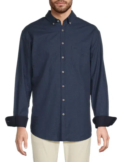 Brax Men's Daniel Pattern Shirt In Navy