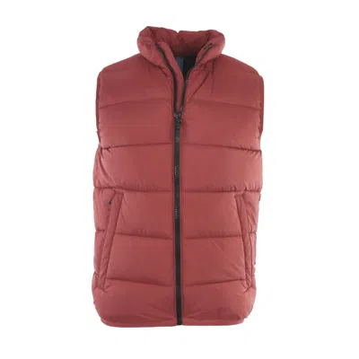 Brax Men's Dante Smart Utility Zero-down Quilted Vest In Burned Red In Multi
