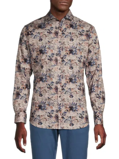 Brax Men's Harold Floral Shirt In Navy