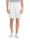 Brax Men's Linen Flat-front Bermuda Shorts