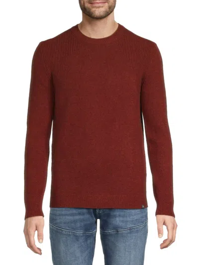 Brax Men's Rick Wool Blend Sweater In Burned Red