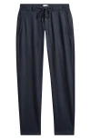 Brax Phil K Elastic Waist Stretch Jersey Pants In Blue