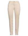 Brax Woman Jeans Beige Size 29w-32l Cotton, Polyester, Viscose, Elastane In Beige