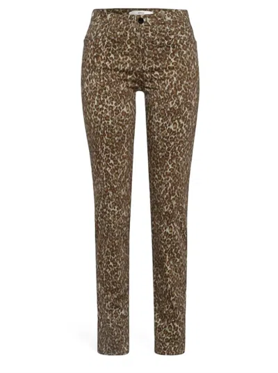Brax Women's Shakira Print Jean In Olive In Brown