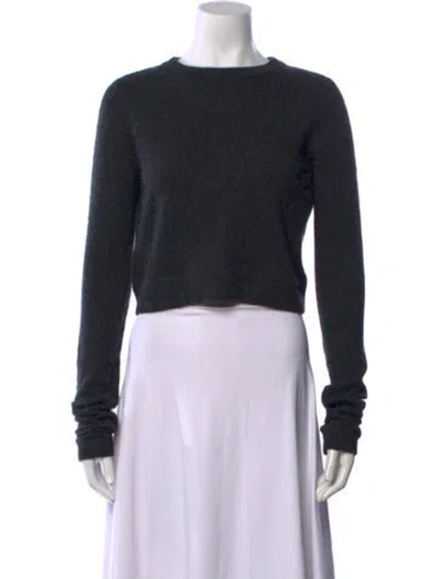 Pre-owned Brazeau Tricot Cashmere Crew Neck Sweater In Black