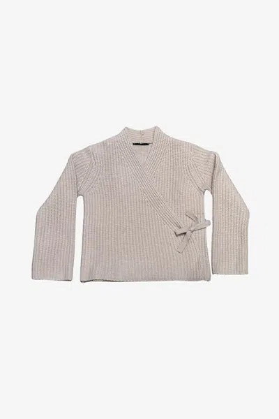 Brazeau Tricot Women's Geisha Cardigan In Goldy In Gray