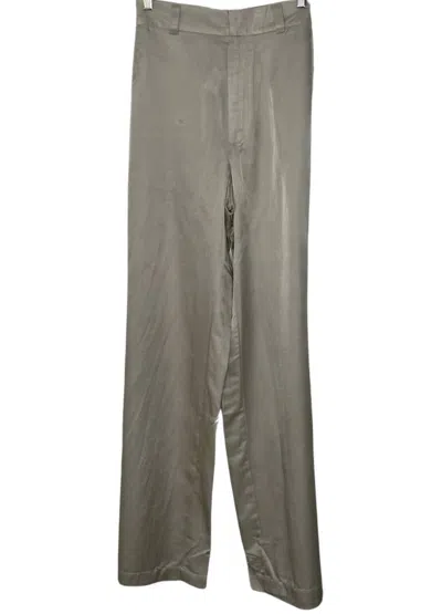 Brazeau Tricot Women's Kelly Wide Leg Trouser In Muslin In Gray