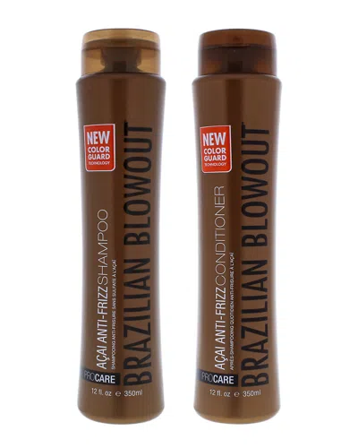 Brazilian Blowout 2pc Acai Anti Frizz Shampoo & Conditioner Kit In Brown