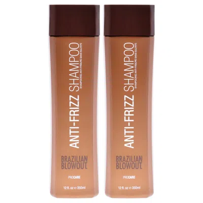 Brazilian Blowout Unisex 12oz Acai Anti Frizz Shampoo - Pack Of 2 In Brown