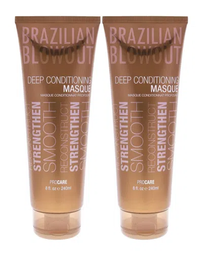 Brazilian Blowout Unisex 8oz Acai Deep Conditioning Masque - Pack Of 2