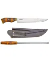 Brazilian Flame 10in Traditional Line Knife With Sharpener