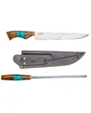 Brazilian Flame 10in Traditional Line Knife With Sharpener